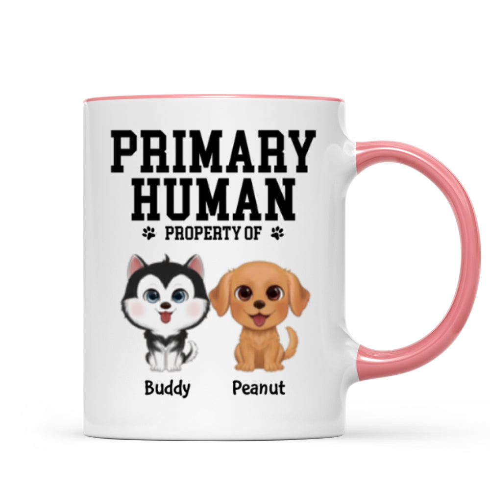 Spare Human Primary Human Funny Gift For Dog Lover or Cat Lover Personalized Mug