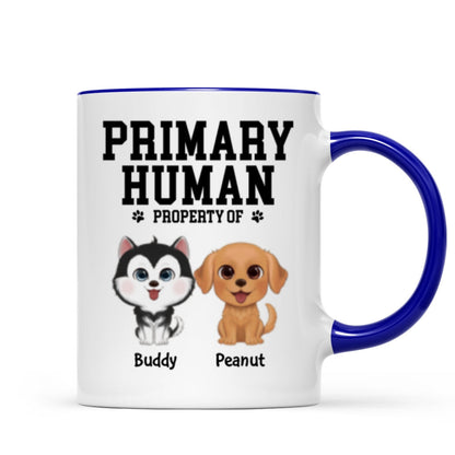 Spare Human Primary Human Funny Gift For Dog Lover or Cat Lover Personalized Mug