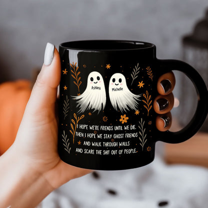 Halloween Ghost Friends Besties Personalized Mug