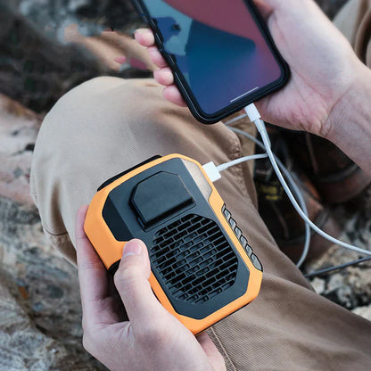 Portable Waist Fan And Power Bank