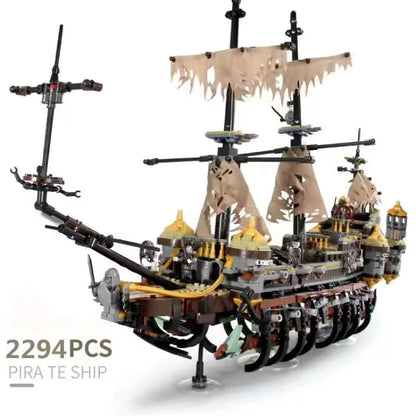 1664pcs Pirates Ship Imperial Caribbean Building Blocks Set