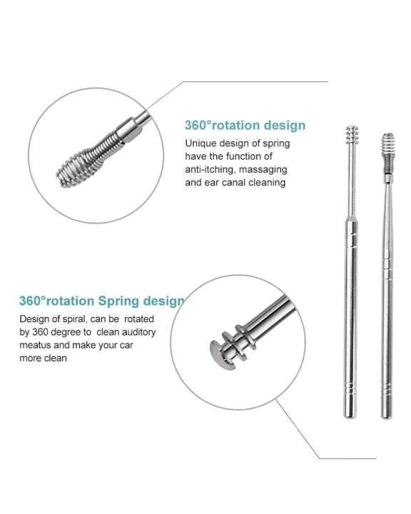 Spring Earwax Cleaner Tool Set