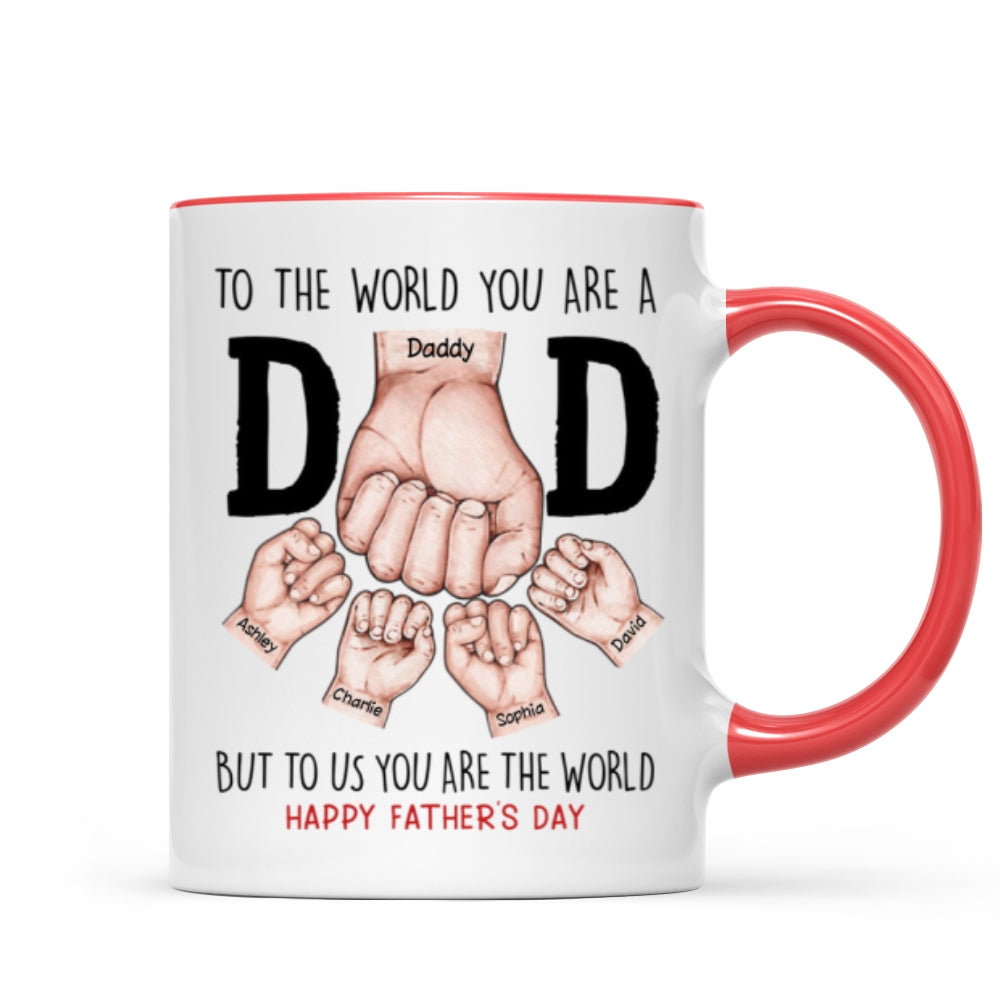 Happy Father's Day Fist Bump Personalized Mug