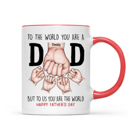 Happy Father's Day Fist Bump Personalized Mug