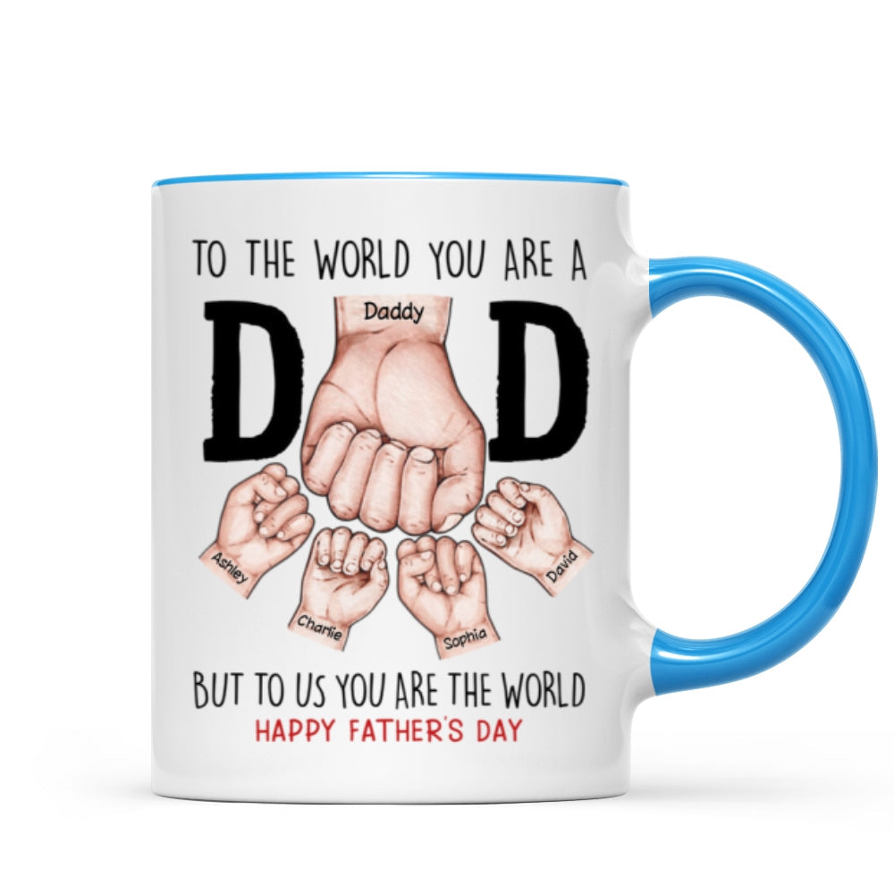 Happy Father's Day Fist Bump Personalized Mug