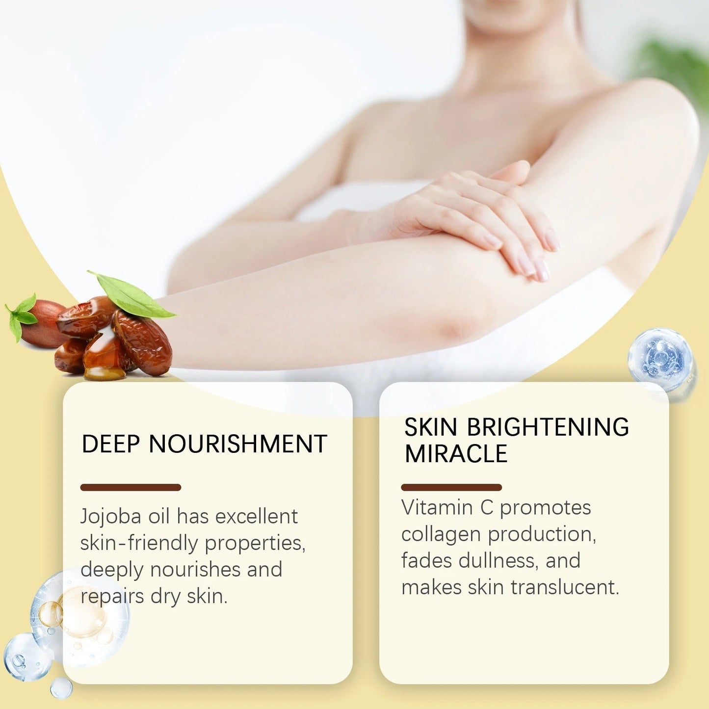 Lightweight Moisturizing Body Oil Nourishing Skin Care Essence (100Ml)