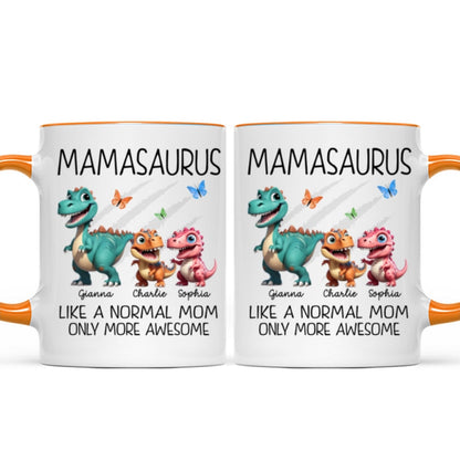 Mamasaurus Grandmasaurus Cute 3D Effect Dinosaurs Personalized Mug