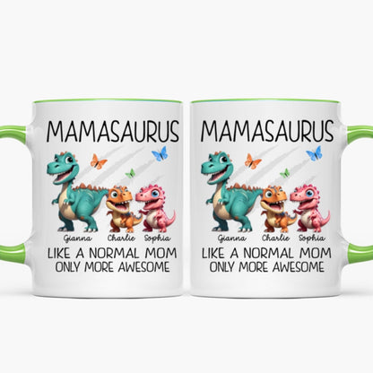 Mamasaurus Grandmasaurus Cute 3D Effect Dinosaurs Personalized Mug