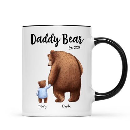 Daddy Bear Papa Bear Fathers Day Gift For Husband Dad Grandpa Personalized Mug