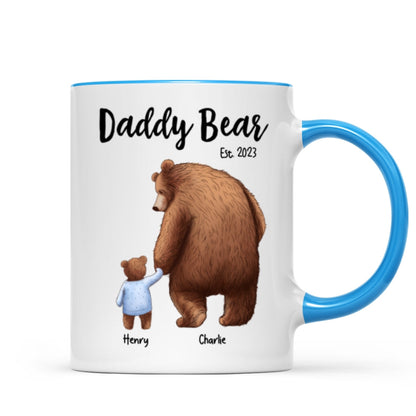 Daddy Bear Papa Bear Fathers Day Gift For Husband Dad Grandpa Personalized Mug