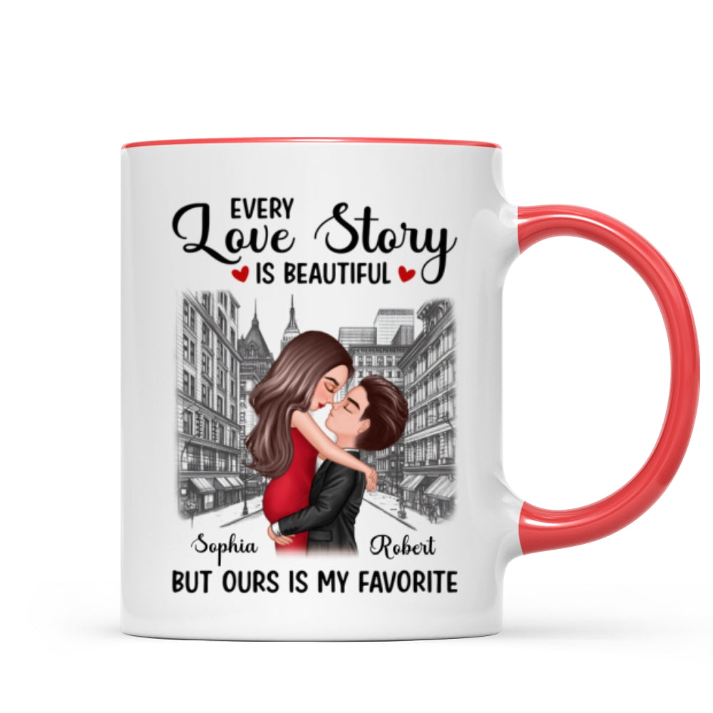 Elegant Couple On The Street Personalized Mug
