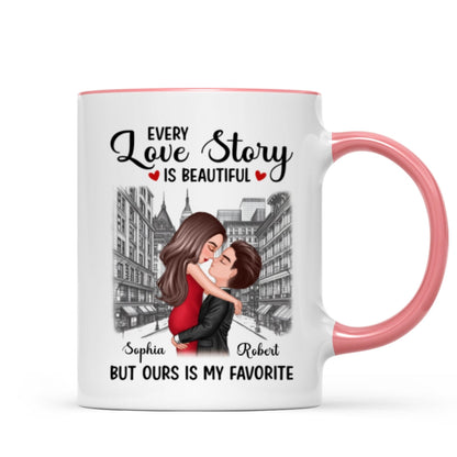 Elegant Couple On The Street Personalized Mug