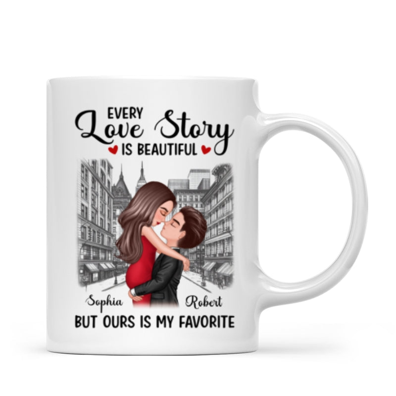 Elegant Couple On The Street Personalized Mug