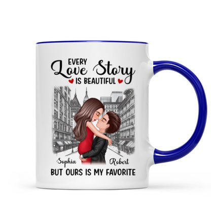 Elegant Couple On The Street Personalized Mug