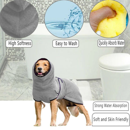 Microfiber Dog Bathrobe