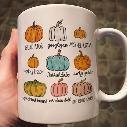 Pumpkin Variety Watercolor Fall Season Pumpkin Spice - Fall Pumpkins - Coffee Lover - Autumn Decor Mug
