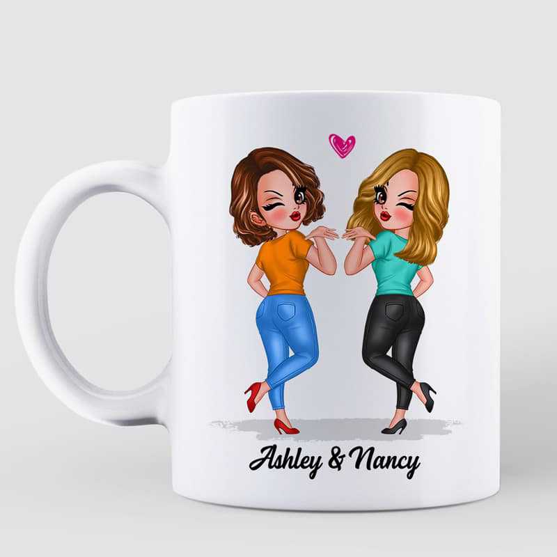 Besties Friends Until Old Senile Gift For Best Friend Personalized Mug