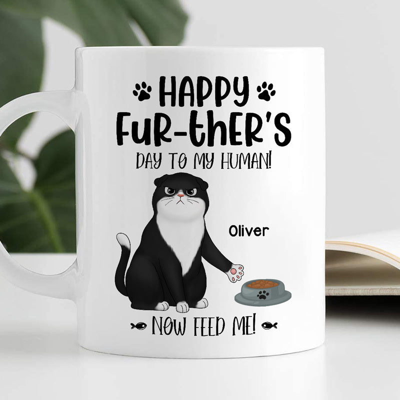 Happy Further's Day Angry Cats Personalized Mug