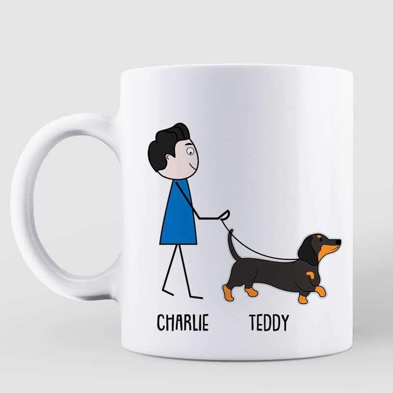 Best Dachshund Dad Ever Personalized Mug