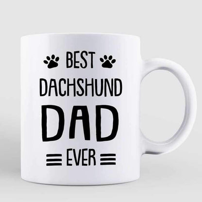 Best Dachshund Dad Ever Personalized Mug
