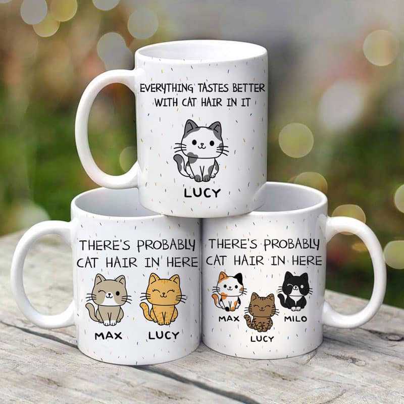 Cat Hair Personalized AOP Mug