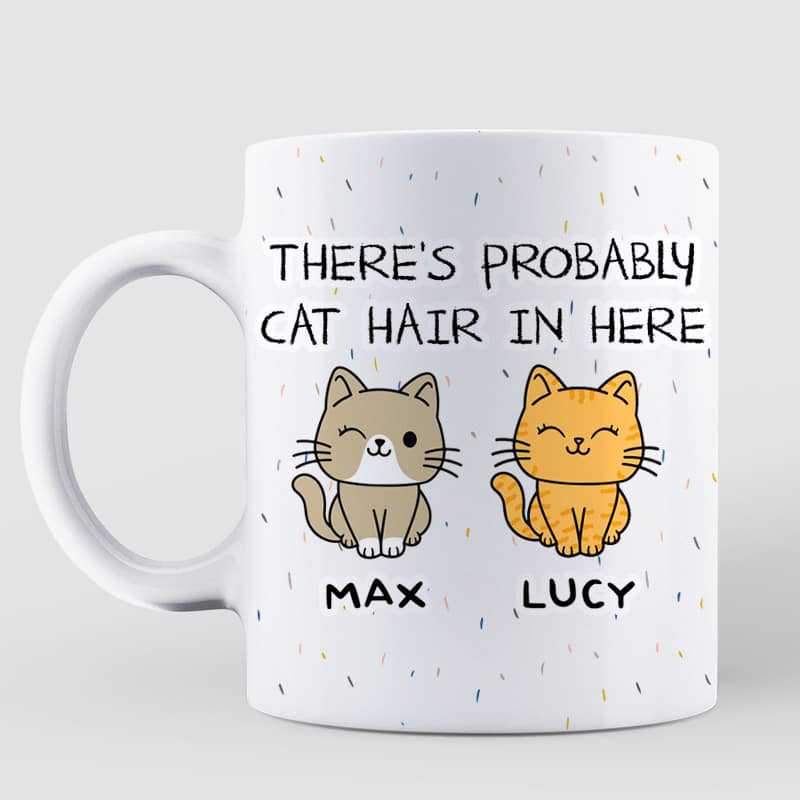 Cat Hair Personalized AOP Mug
