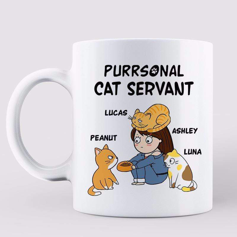 Cat Purrsonal Servant Chibi Girl Personalized Mug