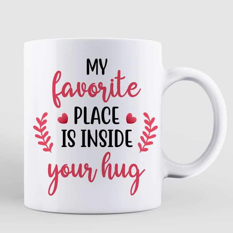 Couple Under Pink Tree Personalized Mug