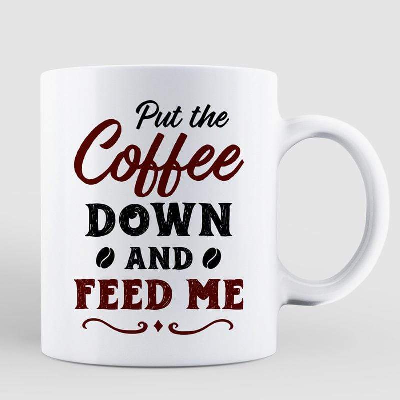 Grumpy Cat Feed Me Personalized AOP Coffee Mug