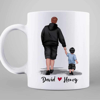 Love Between Dad And Little Son Daughter Personalized Mug