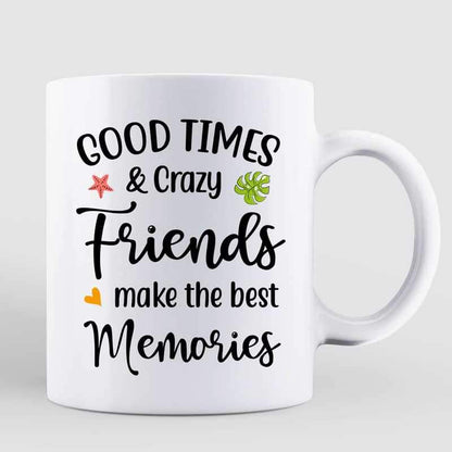Summer Girls Pattern Dresses Besties Personalized Mug