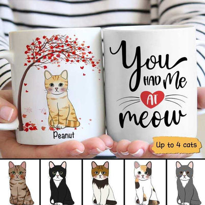 You Had Me Meow Tree Cats Personalized AOP Mug