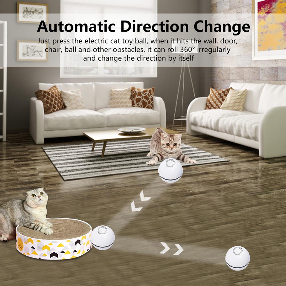 LED Laser Rolling Ball Interactive Electronic Cat Toy