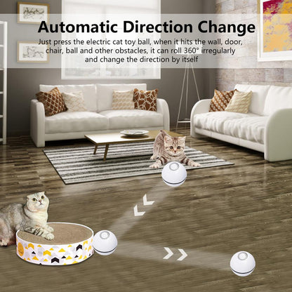 LED Laser Rolling Ball Interactive Electronic Cat Toy