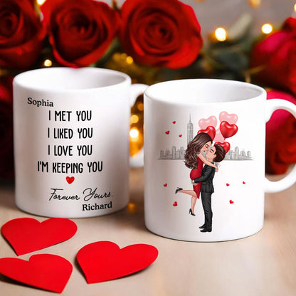 Forever Yours Couple Anniversary Gift Personalized Mug