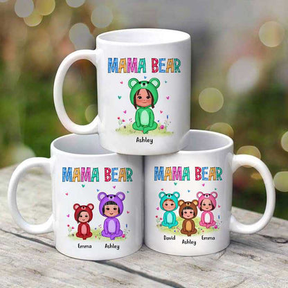 Mama Bear Doll Kids Personalized Mug