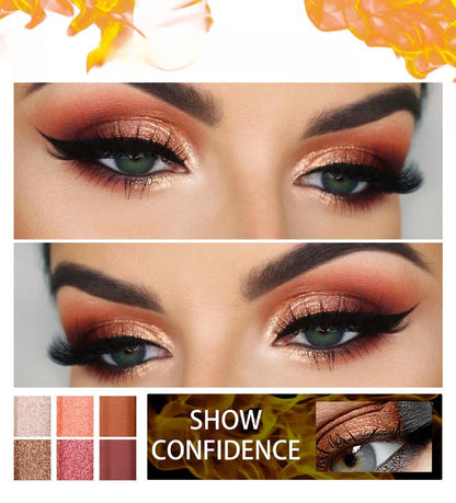 Bmeision Flame Eyeshadow Earthy Pearlescent Shades For Bold & Shimmering Eye Looks