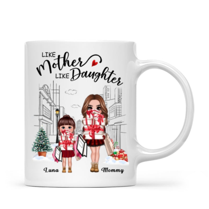 Like Mother Like Daughter Go Shopping Personalized Mug