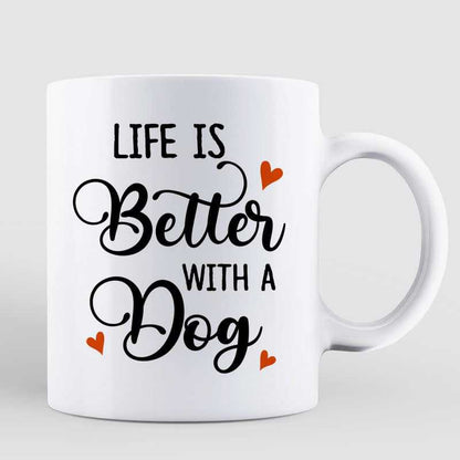 Pretty Fall Season Dog Mom Personalized Mug