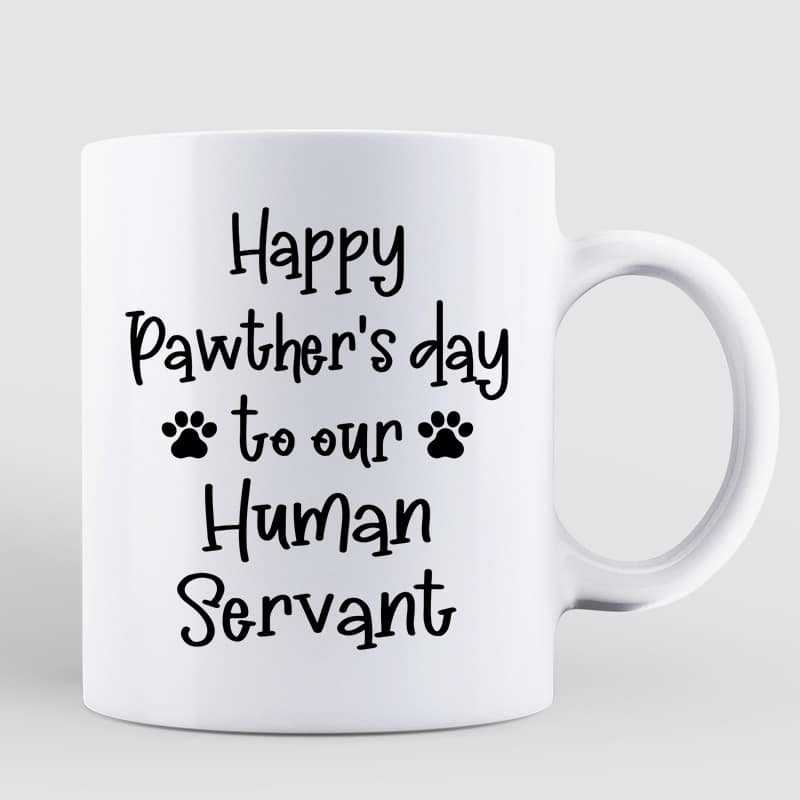 Happy Pawther's Day Caricature Cat Dad Personalized Mug