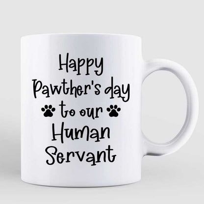 Happy Pawther's Day Caricature Cat Dad Personalized Mug