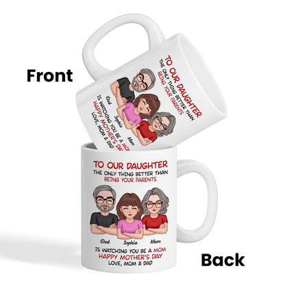 To Our Daughter From Parents Happy Mother's Day Personalized Mug