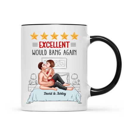 Five - Star Sexy Couple Kissing On Bed Personalized Mug