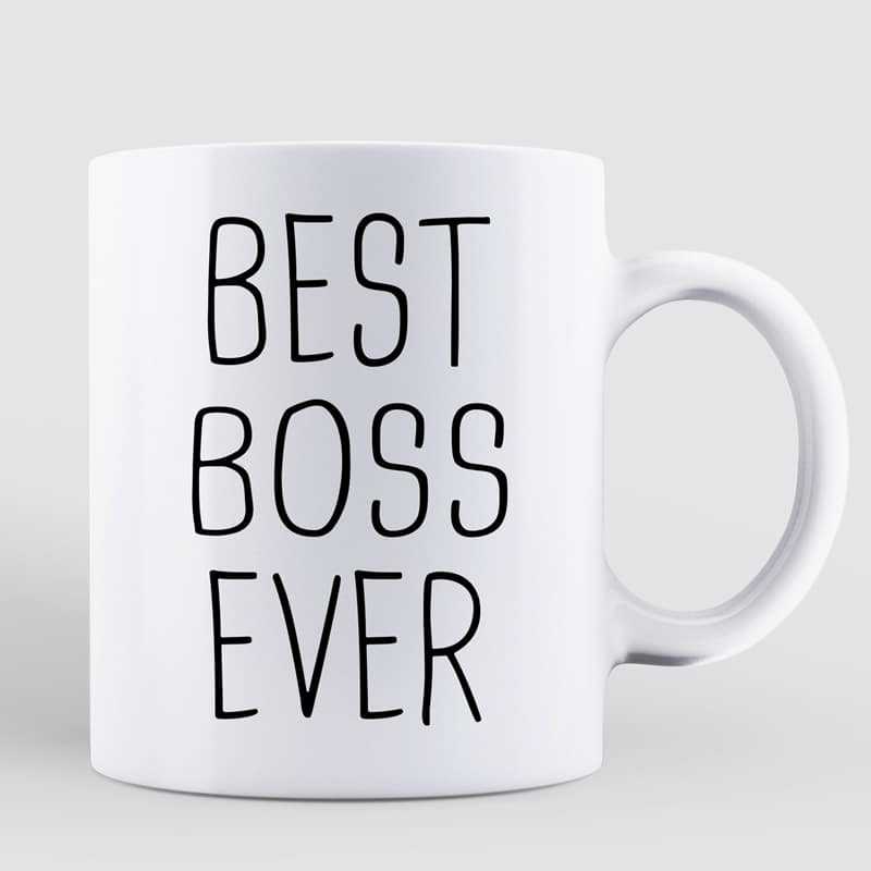 Best Boss Ever Funny Gift For Boss Cartoon Caricature Personalized Mug