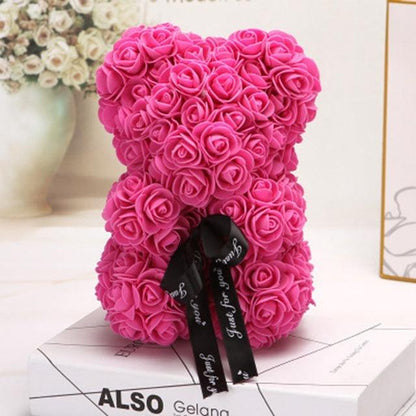 Valentine Foam Forever Rose Teddy Bear