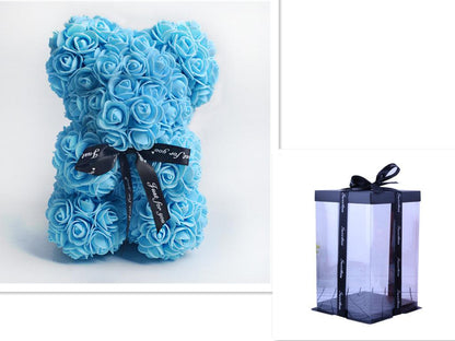Valentine Foam Forever Rose Teddy Bear