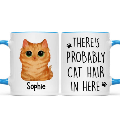 Watercolor Cute Cats There's Probably Cat Hair In Here Gift For Cat Lovers Personalized Mug