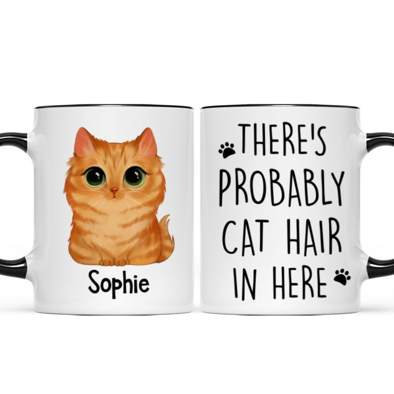 Watercolor Cute Cats There's Probably Cat Hair In Here Gift For Cat Lovers Personalized Mug