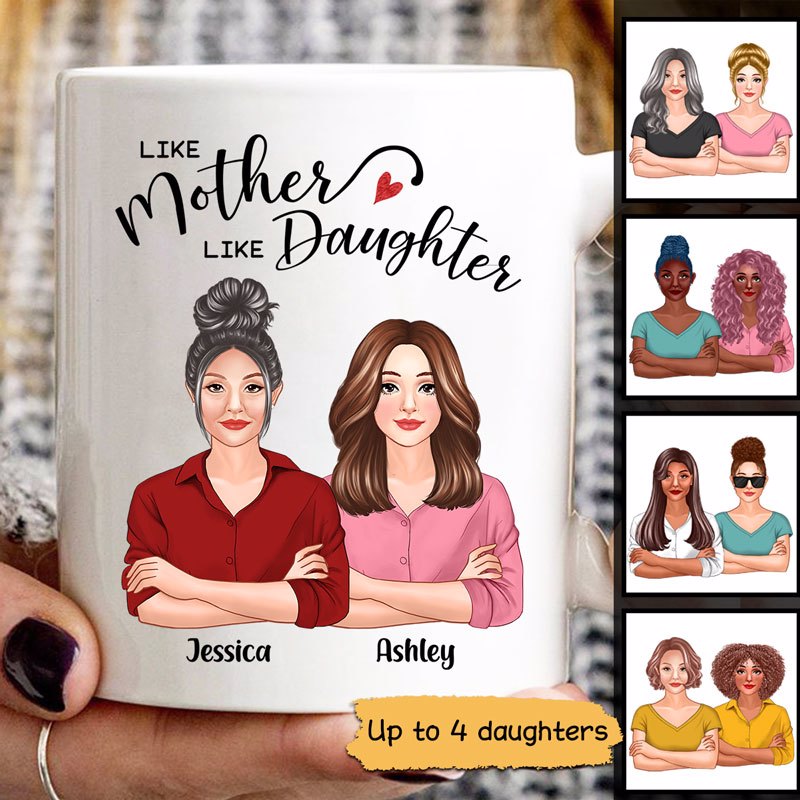 Like Mother Like Daughter Real Women Personalized Mug