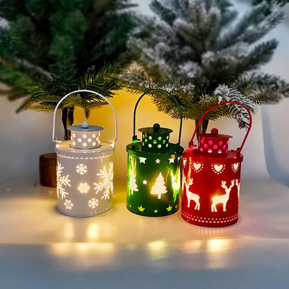Nordic Style Led Lanterns And Electronic Candles: Creative Holiday Decorations With Wind Lights